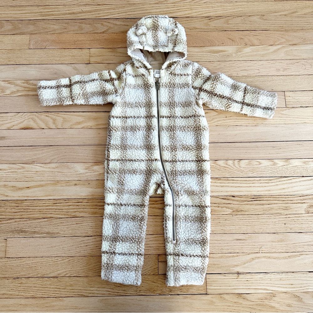 UNISEX BABY GAP BABY SHERPA ONE PIECE 12-18 MONTHS